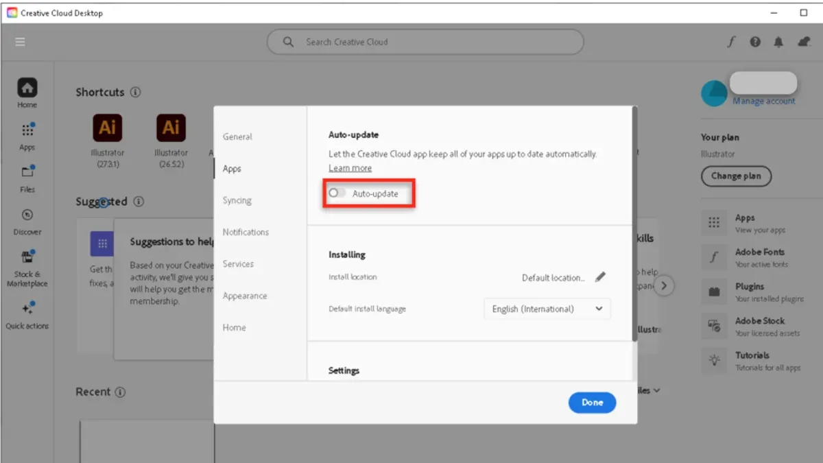 Keeping Illustrator updated and managing your subscription on Mac – how to install Illustrator on Mac