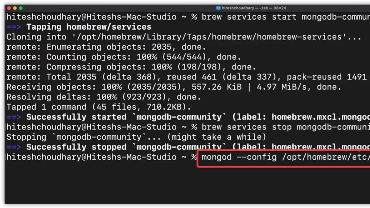 How to install MongoDB on Mac Terminal – how to install MongoDB on Mac