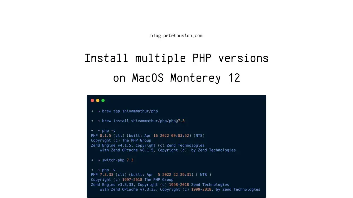 How to install PHP on macOS Monterey and other recent versions – how to install PHP on Mac