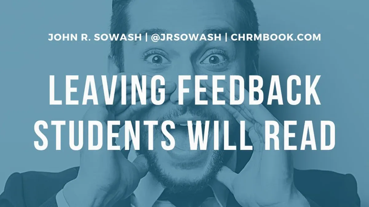 What common issues might you face when leaving feedback and how do you fix them? – how to leave feedback on student work in B