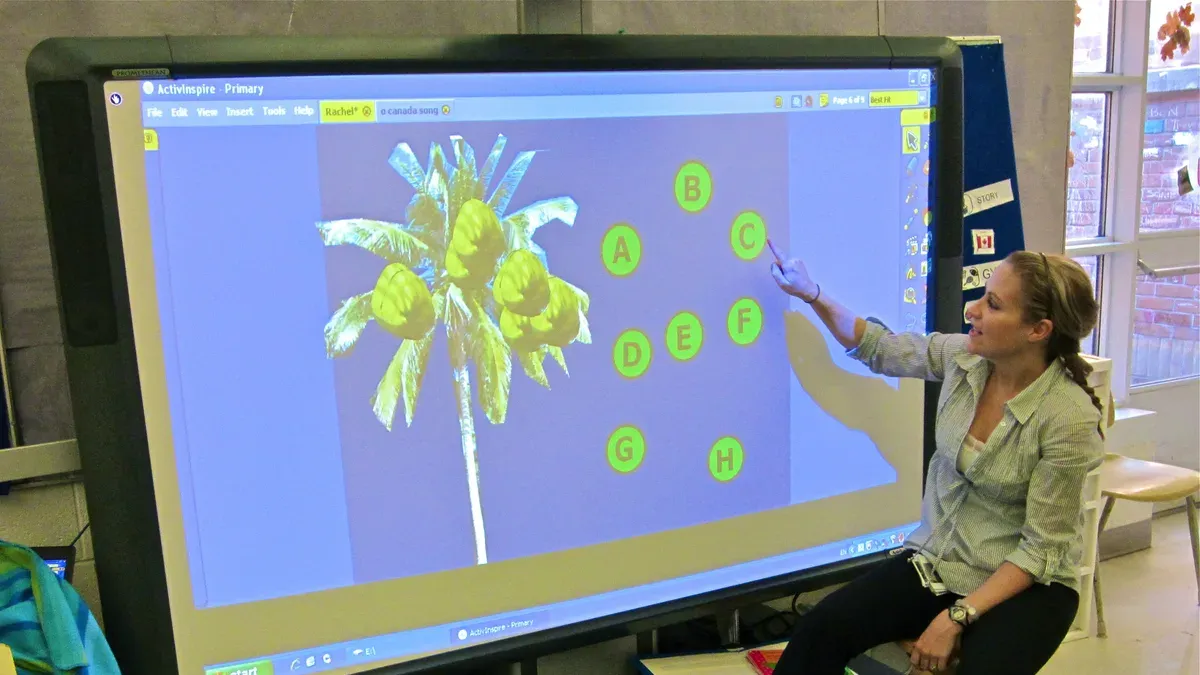 Connect to Promethean board and log in to access features – Promethean board implementation timeline