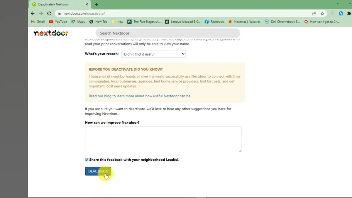 How to remove or delete a Nextdoor account – Nextdoor account hacked
