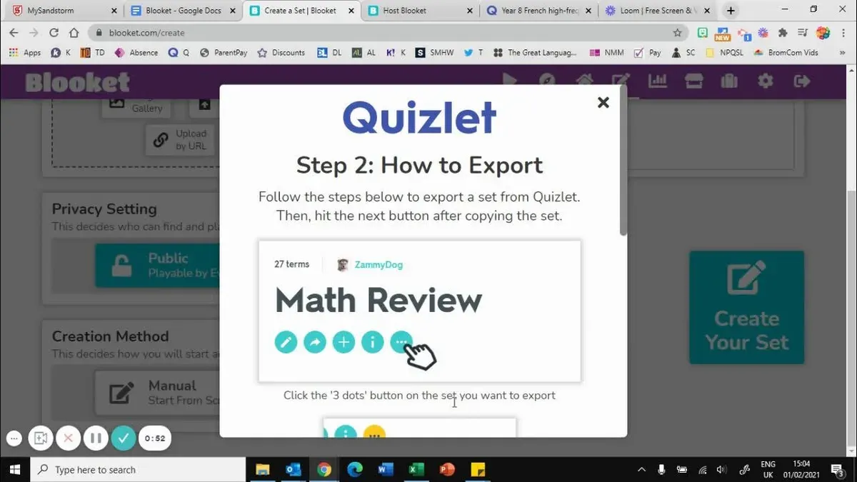 How to make a Quizlet a Blooket – switching from Blooket to Quizlet