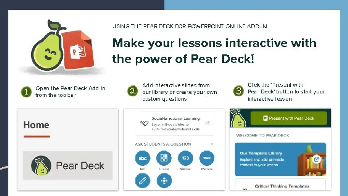 How to add Pear Deck to PowerPoint for interactive presentations – switching from Pear Deck to Microsoft Forms