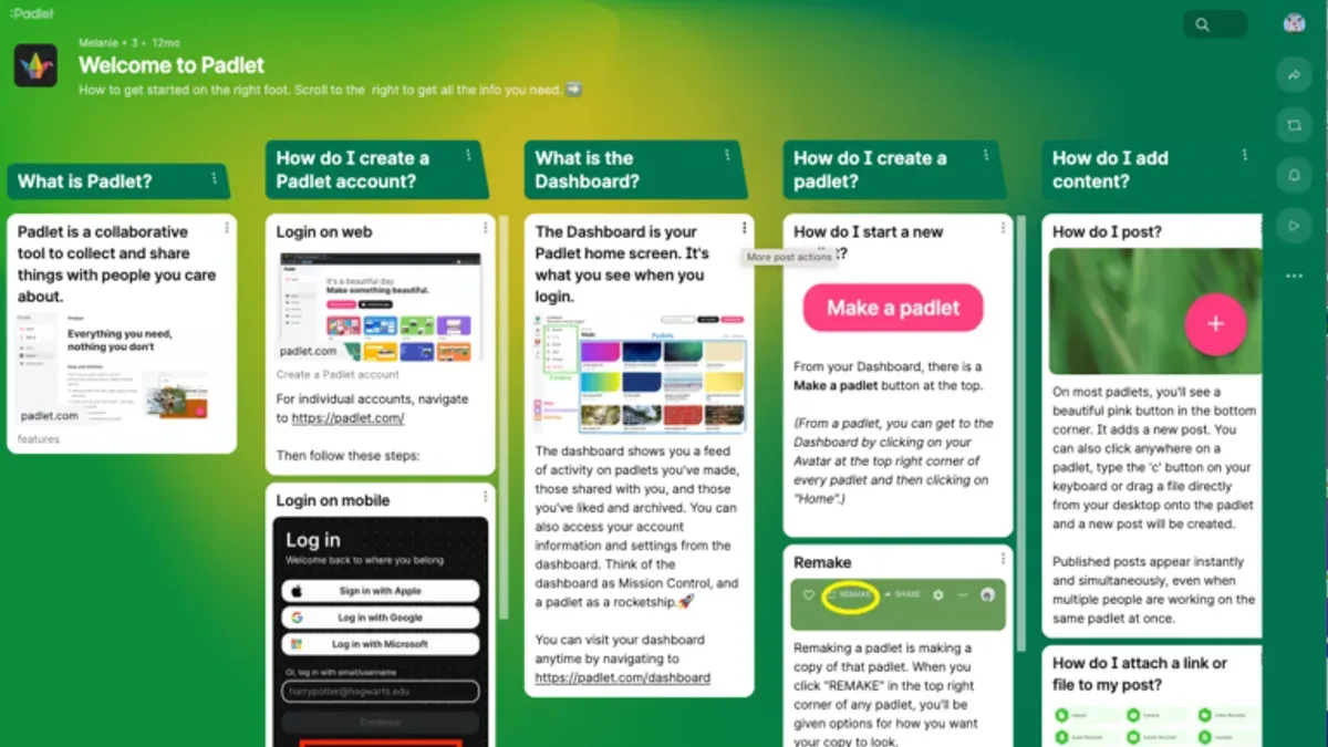 Explore What Padlet Offers Compared to Pear Deck – switching from Pear Deck to Padlet