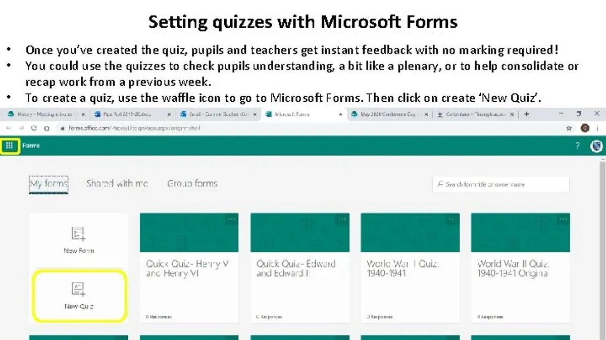 How to use Microsoft Forms for quiz management and analysis – switching from Quizizz to Microsoft Forms