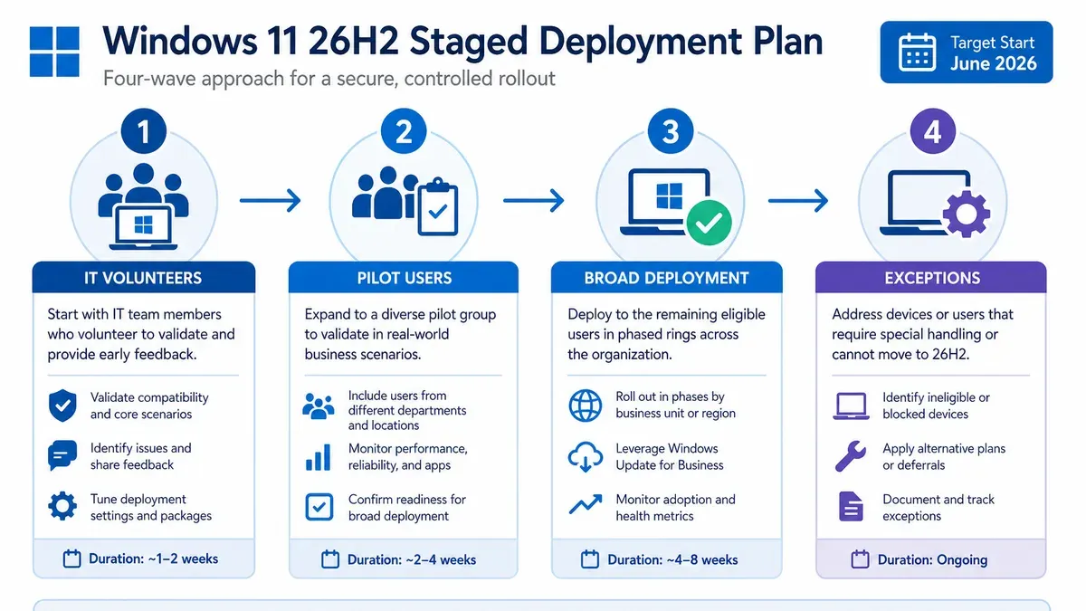 Measure Success and Plan for Continuous Improvement – Windows laptops rollout plan for school administrators