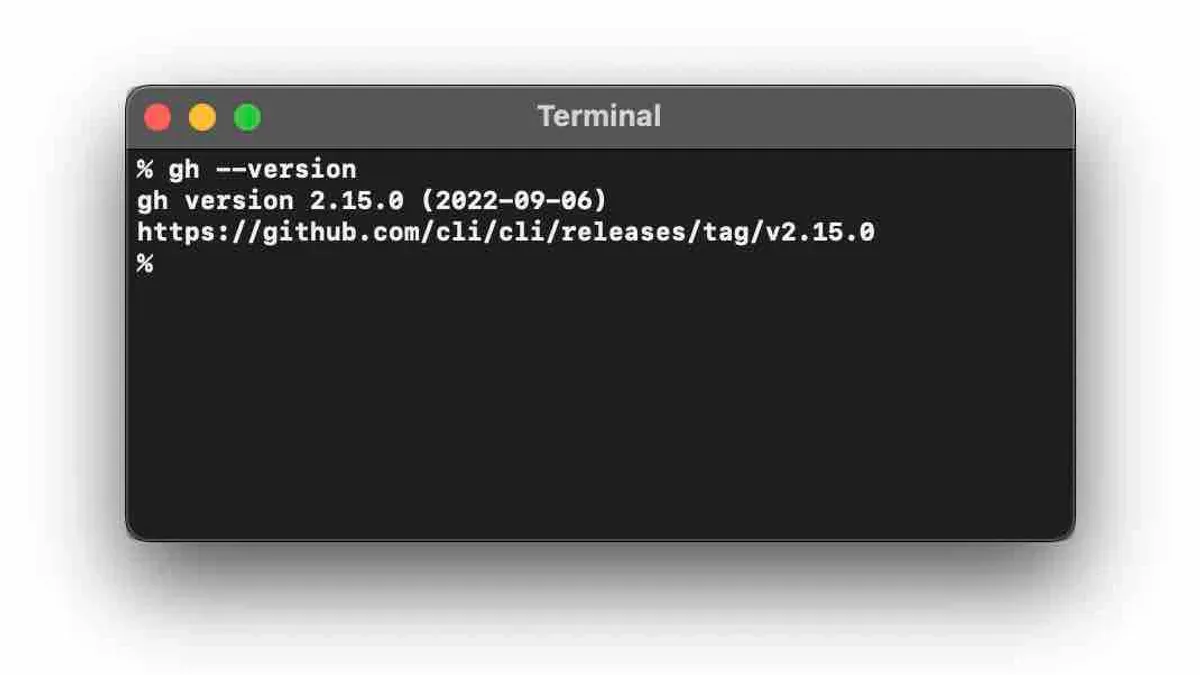 How to install GitHub CLI on Mac shown on a laptop terminal screen