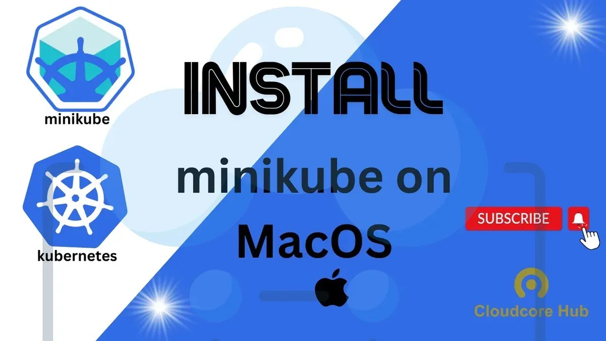 Developer installing Kubernetes Minikube on Mac laptop screen