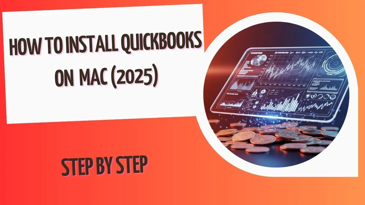 How to install QuickBooks on Mac shown on a Mac laptop screen during installation