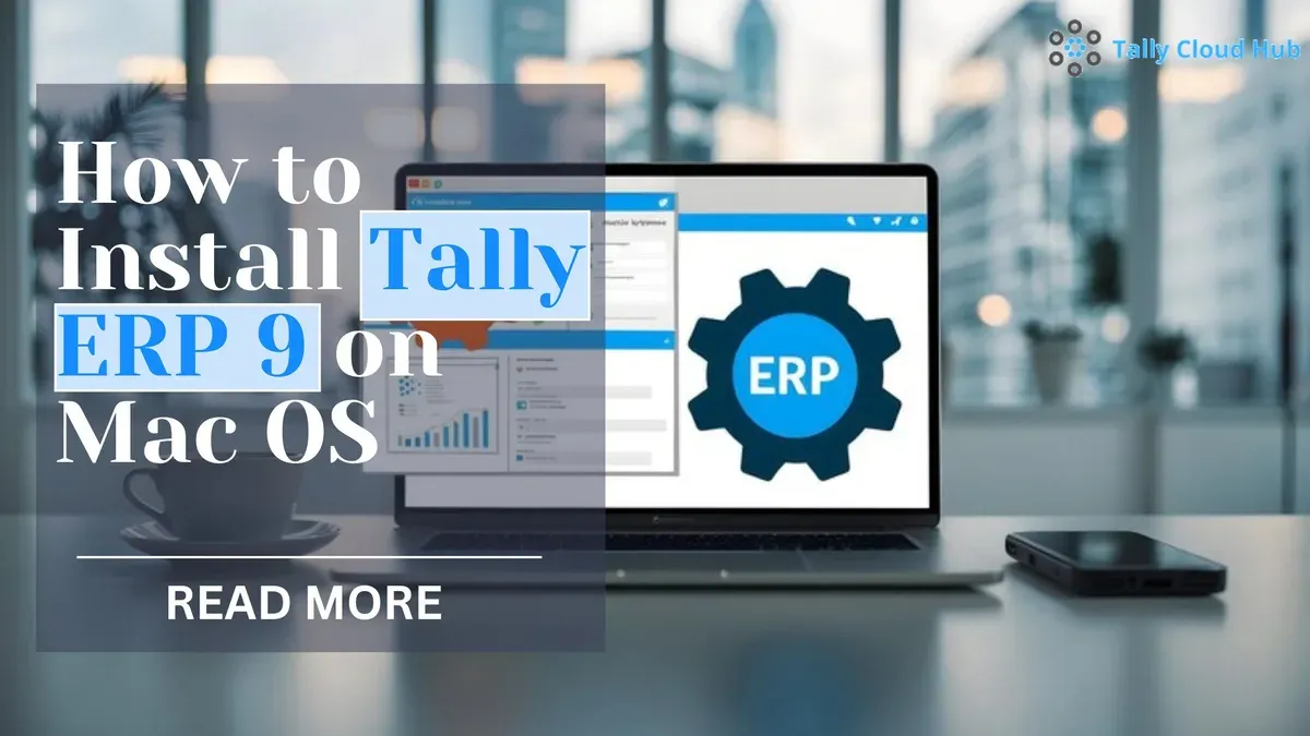 Installing Tally ERP alternative on Mac laptop with software setup screen