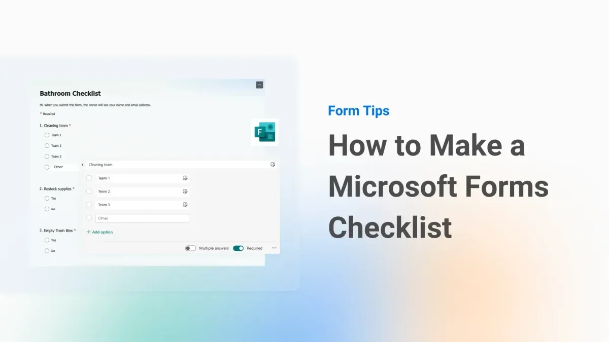Teacher using laptop with moving from Blooket to Microsoft Forms checklist on screen