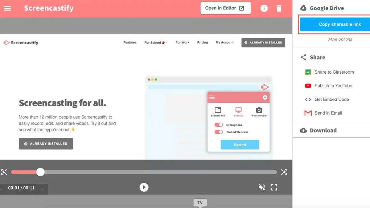 Teacher using Screencastify checklist while moving from Book Creator to Screencastify