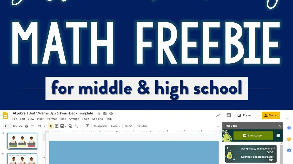 Teacher using moving from Formative to Pear Deck checklist on interactive presentation in classroom