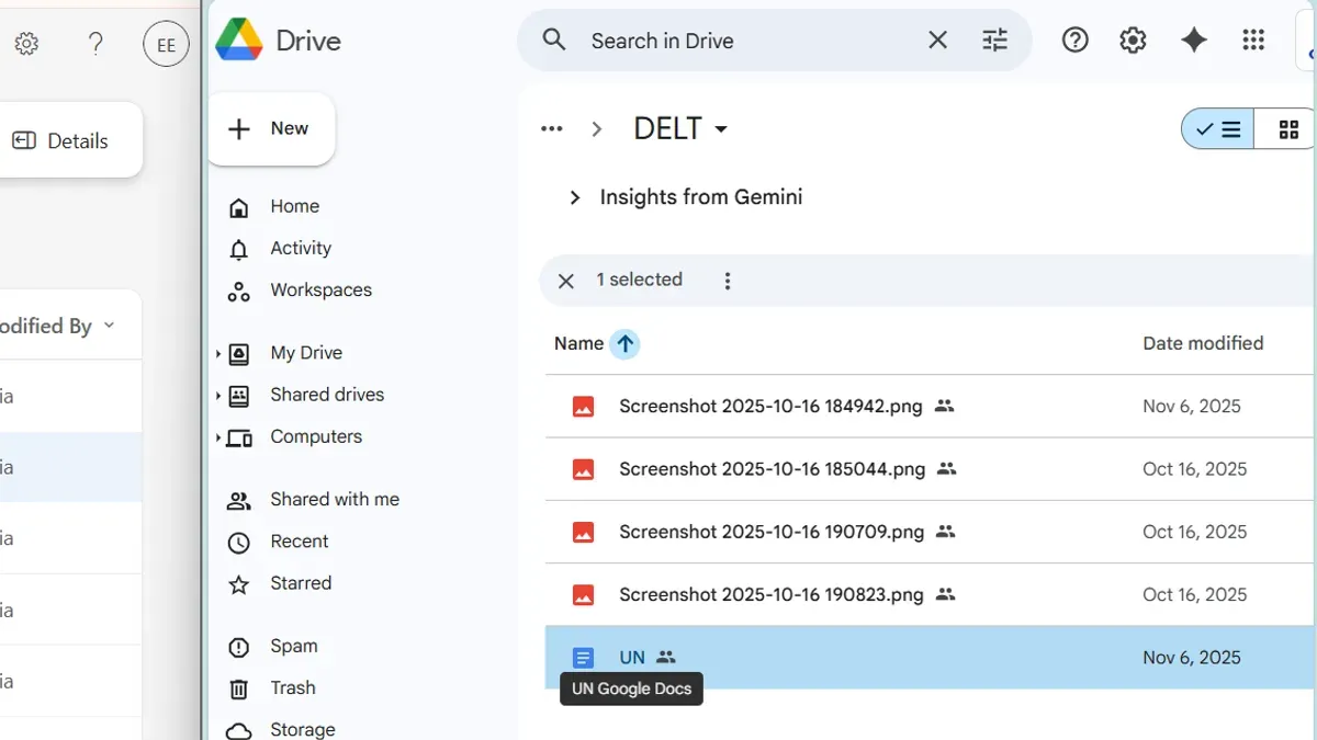 Team using checklist for moving from OneDrive to Google Workspace on laptops