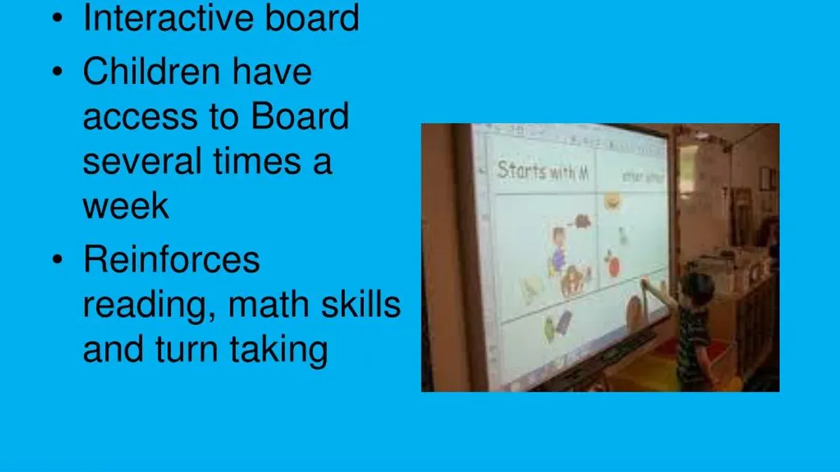 Teacher using SMART Board with moving from Promethean board to SMART Board checklist