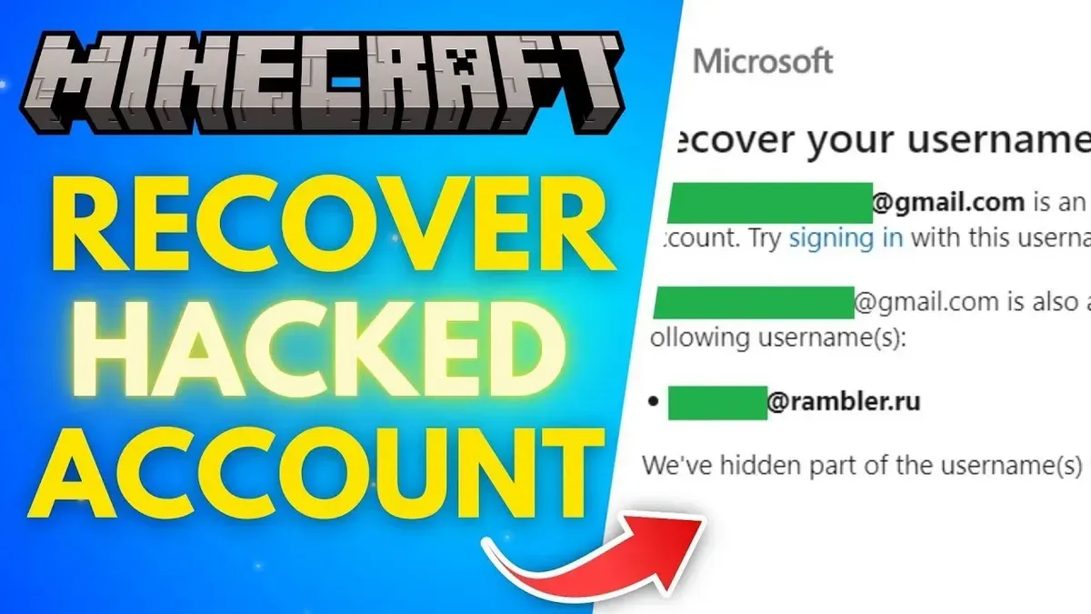 User recovering and protecting a Minecraft account hacked via Microsoft account