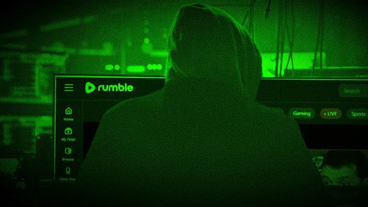 User recovering a Rumble account after a hack on a laptop