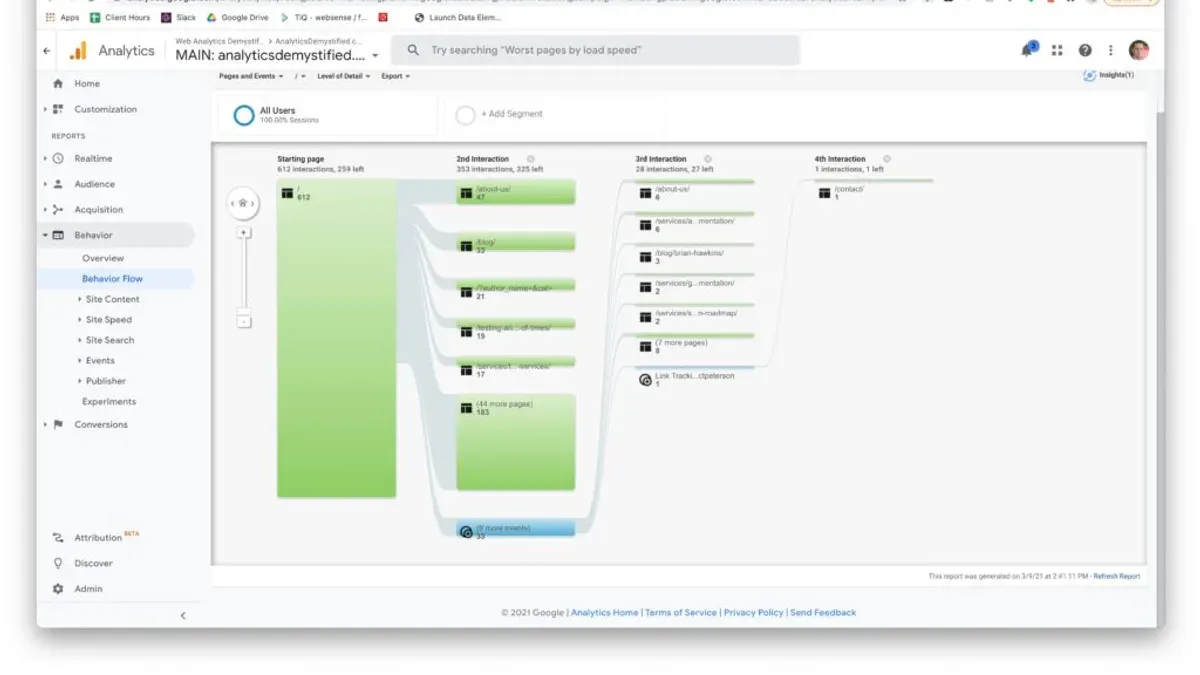 Person switching from Adobe Express to Google Sites on laptop screen