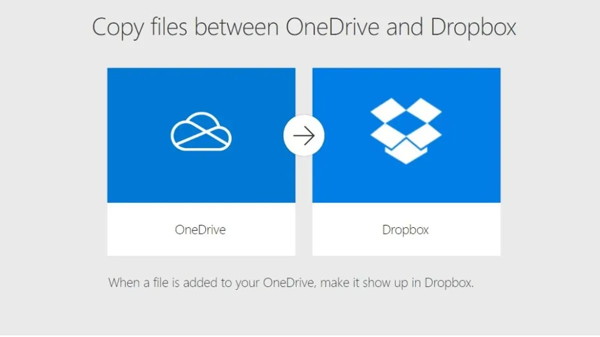 Person switching from OneDrive to Dropbox on laptop in office setting