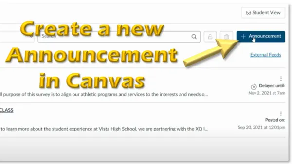Teacher using laptop to post Canvas announcements checklist for teachers with low tech confidence