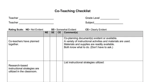 Teacher and co-teacher using Canvas co-teacher access checklist on a laptop