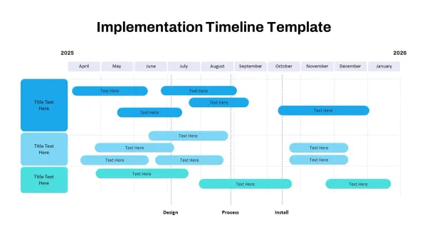 Project manager creating a clever implementation timeline with team collaboration