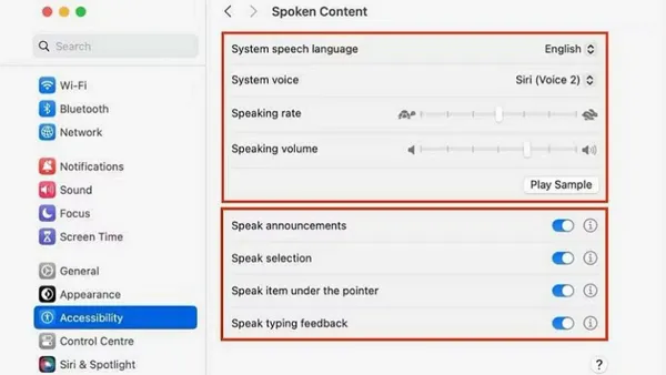 Mac user converting text to speech audio on Mac with headphones