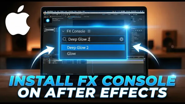 Person installing After Effects on MacBook following step-by-step guide
