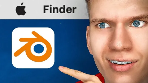 Installing Blender on Mac laptop showing installation process on screen