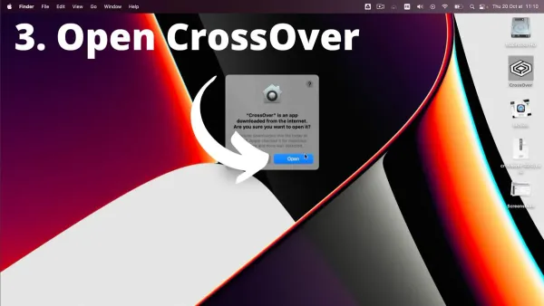 How to install CrossOver on Mac running Windows applications