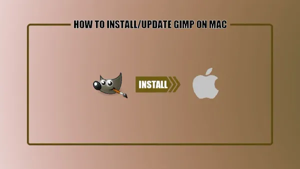 How to install GIMP on Mac shown on MacBook screen during installation process