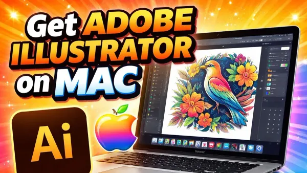 How to install Illustrator on Mac displayed on MacBook screen during installation