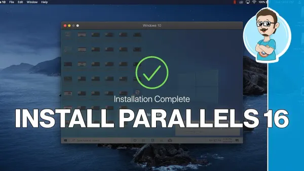 User installing Parallels Desktop on Mac laptop following step-by-step guide