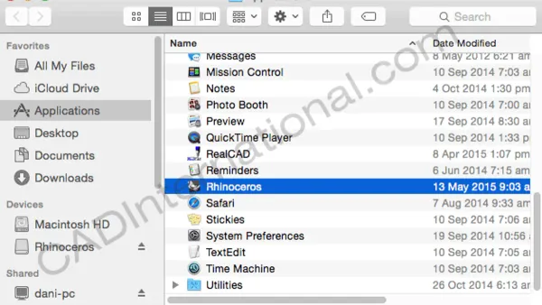 How to install Rhino on Mac shown on a MacBook screen during installation process