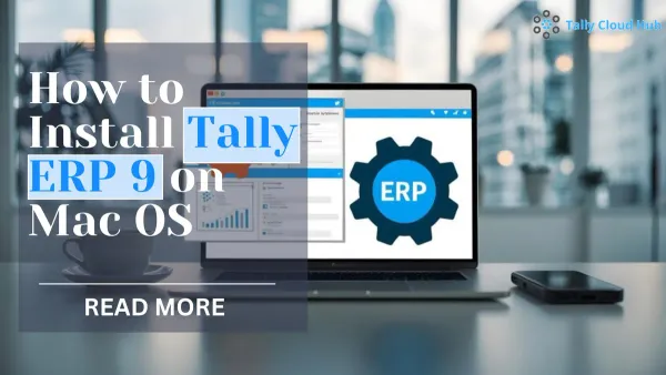 Installing Tally ERP alternative on Mac laptop with software setup screen