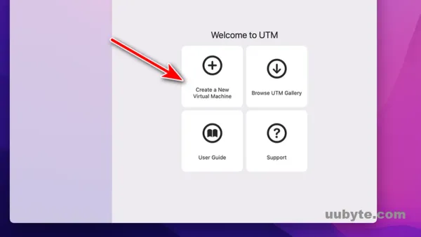 Installing UTM on Mac showing the installation process on a MacBook screen