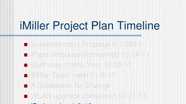 IT manager creating an iPads implementation timeline with multiple iPads and planning documents