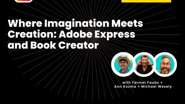 Moving from Adobe Express to Book Creator checklist displayed on laptop screen