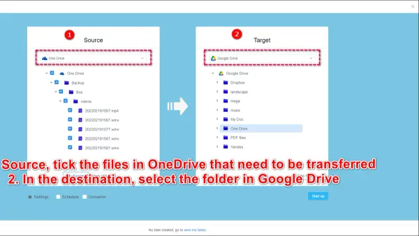 Moving from OneDrive to Google Drive checklist displayed on laptop screen