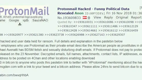 Person securing a Proton Mail account hacked risk on a laptop with padlock icon