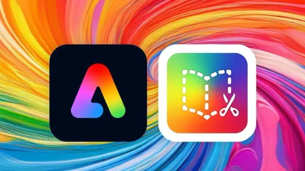 User switching from Book Creator to Adobe Express on a laptop screen